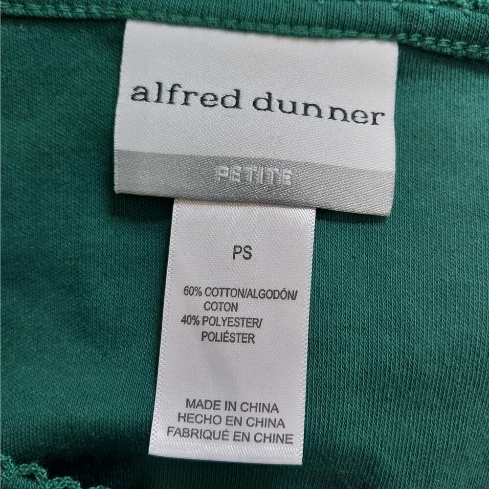 NWT@$54! ALFRED DUNNER! EMERALD GREEN 3/4 SLEEVED, SILVER STUDDED TOP SZ PS - Picture 7 of 9